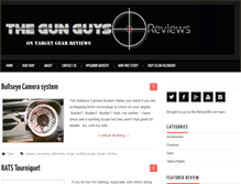 Tablet Screenshot of gunguysreviews.com